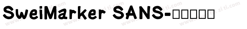 SweiMarker SANS字体转换